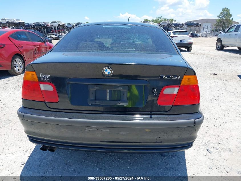 2001 BMW 325I VIN: WBAAV33481FU97980 Lot: 39507265