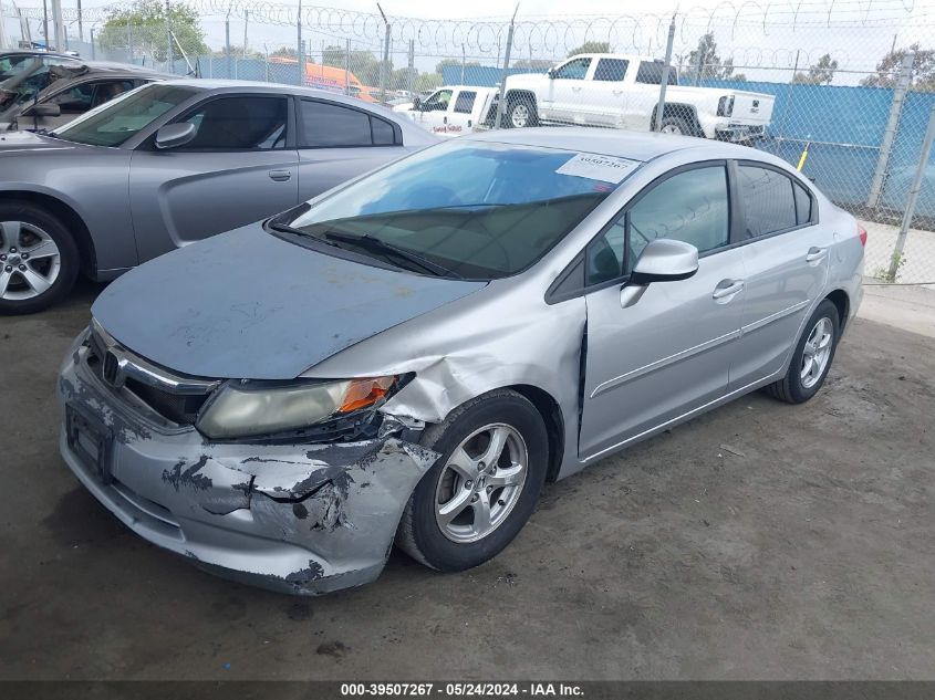 2012 Honda Civic Natural Gas VIN: 19XFB5F54CE001894 Lot: 39507267