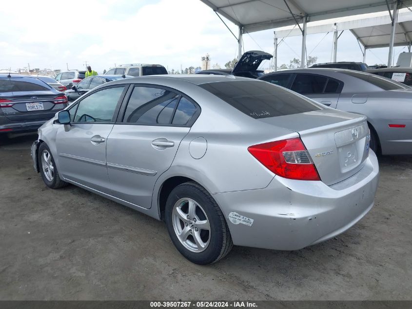 2012 Honda Civic Natural Gas VIN: 19XFB5F54CE001894 Lot: 39507267