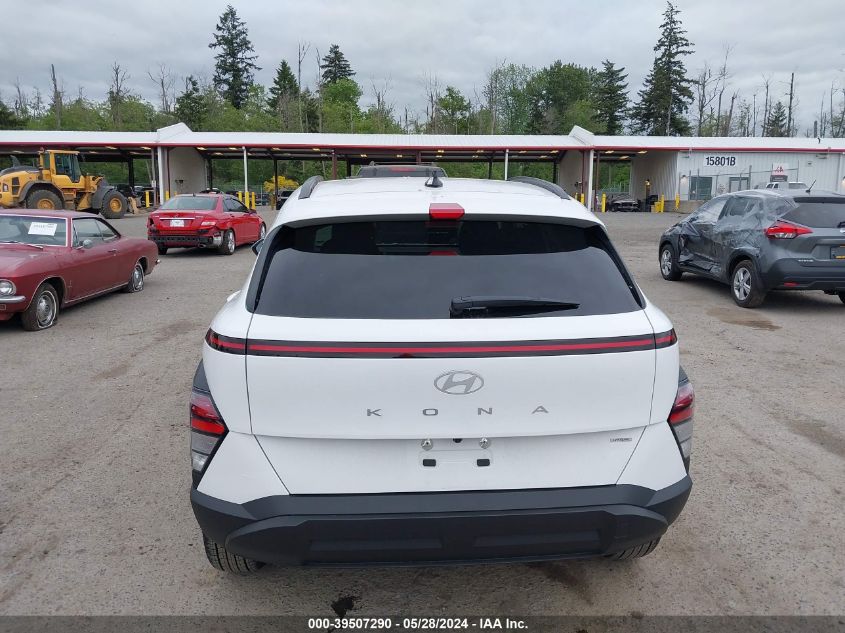 2024 Hyundai Kona Sel VIN: KM8HBCAB5RU148287 Lot: 39507290