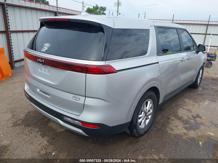 2022 Kia Carnival Mpv Lx Seat Package VIN: KNDNB4H31N6117807 Lot: 39507325