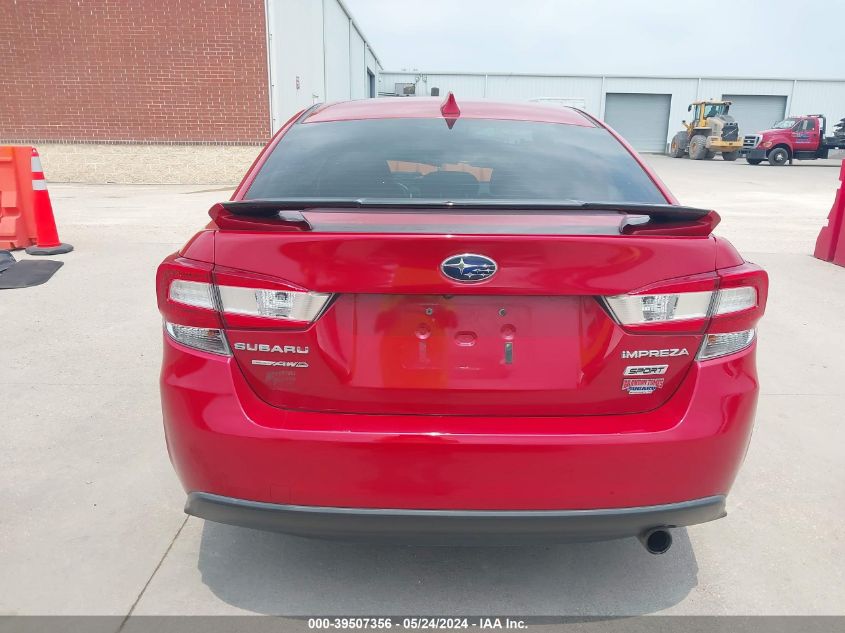 2019 Subaru Impreza 2.0I Sport VIN: 4S3GKAJ66K1602867 Lot: 39507356