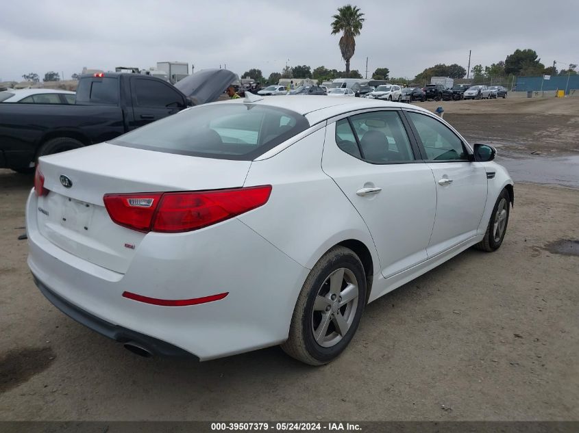 2015 Kia Optima Lx VIN: KNAGM4A74F5581209 Lot: 39507379