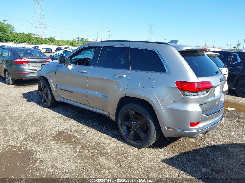 2016 Jeep Grand Cherokee Overland VIN: 1C4RJFCG2GC389376 Lot: 39507448