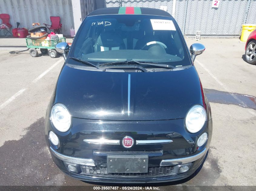 2013 Fiat 500C Gucci VIN: 3C3CFFER4DT713065 Lot: 39507457