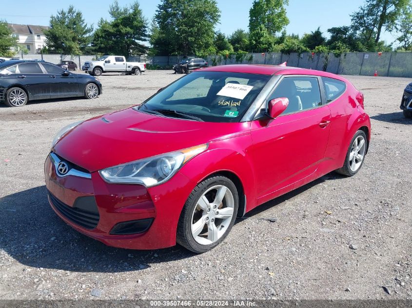 2012 Hyundai Veloster VIN: KMHTC6AD8CU074445 Lot: 39507466