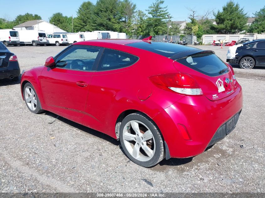 2012 Hyundai Veloster VIN: KMHTC6AD8CU074445 Lot: 39507466