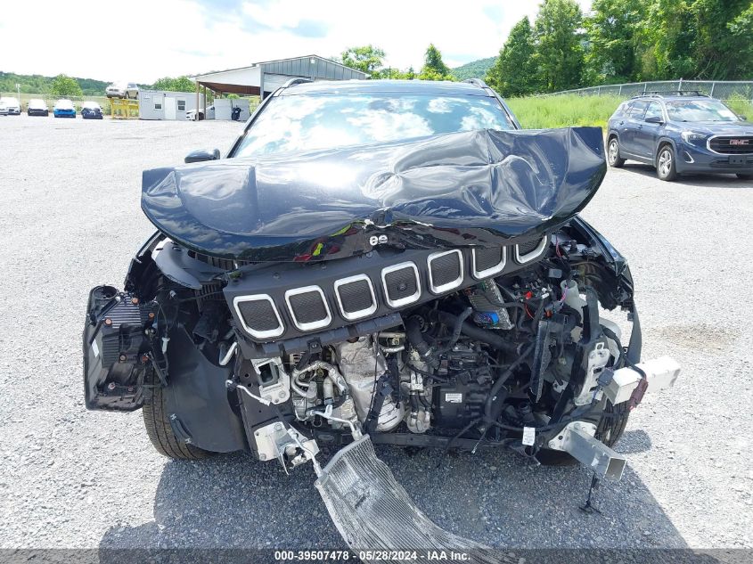 2022 Jeep Compass Latitude Fwd VIN: 3C4NJCBB5NT106490 Lot: 39507478