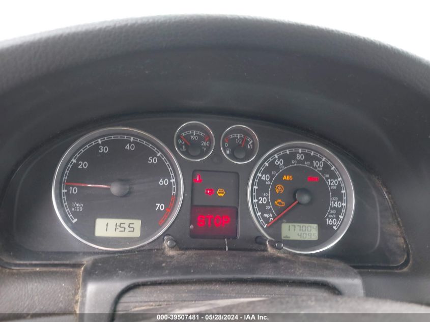 2003 Volkswagen Passat Gls VIN: WVWVD63B63E460832 Lot: 39507481