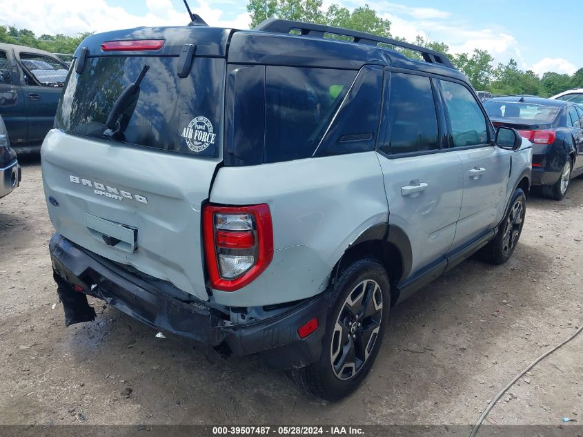 2022 Ford Bronco Sport Outer Banks VIN: 3FMCR9C68NRE25766 Lot: 39507487