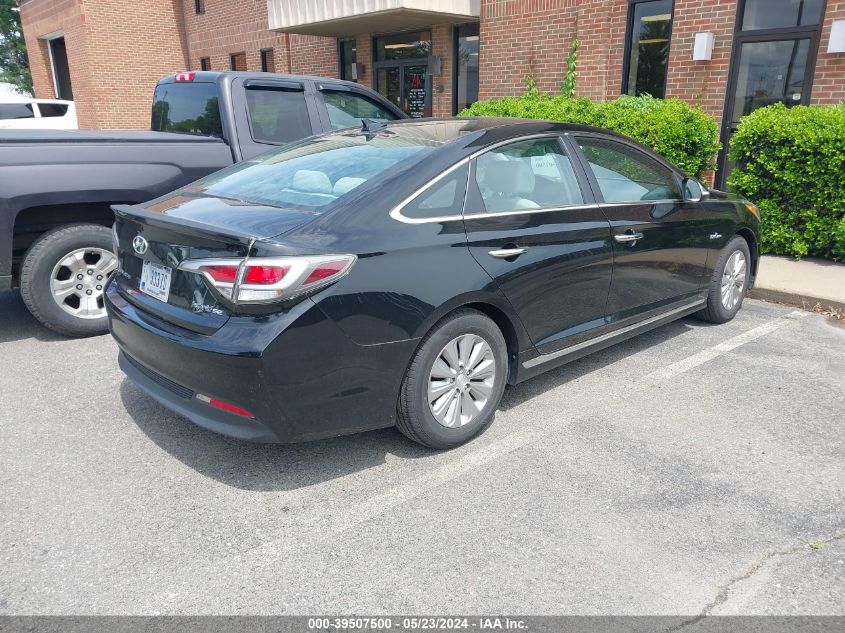 2016 Hyundai Sonata Hybrid Se VIN: KMHE24L17GA036845 Lot: 39507500