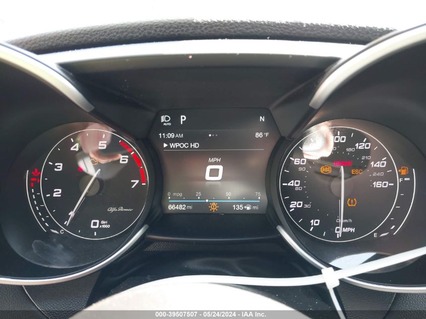 2018 Alfa Romeo Giulia Rwd VIN: ZARFAEBN8J7566290 Lot: 39507507