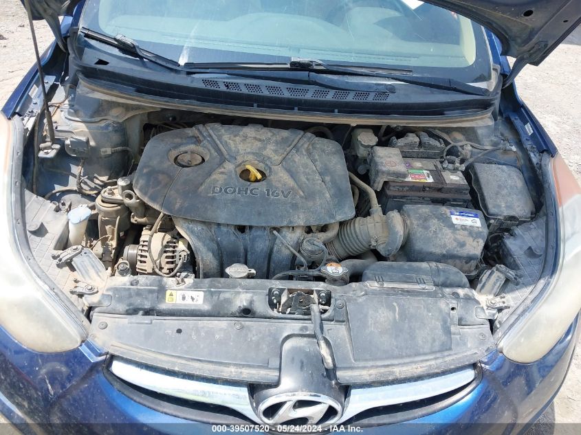 2013 Hyundai Elantra Gls VIN: KMHDH4AEXDU716233 Lot: 39507520