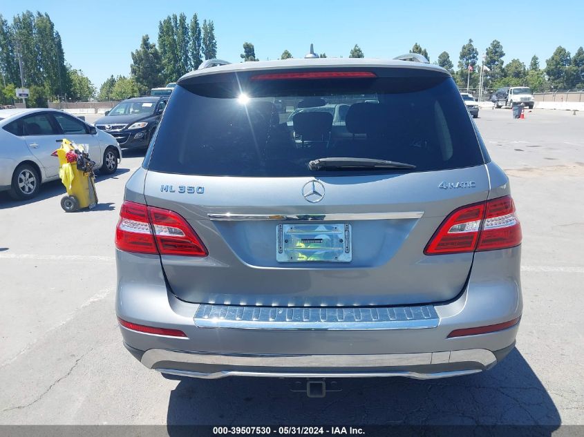 2013 Mercedes-Benz Ml 350 4Matic VIN: 4JGDA5HB4DA183190 Lot: 39507530