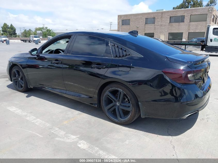 2022 Honda Accord Sport VIN: 1HGCV1F33NA041067 Lot: 39507535