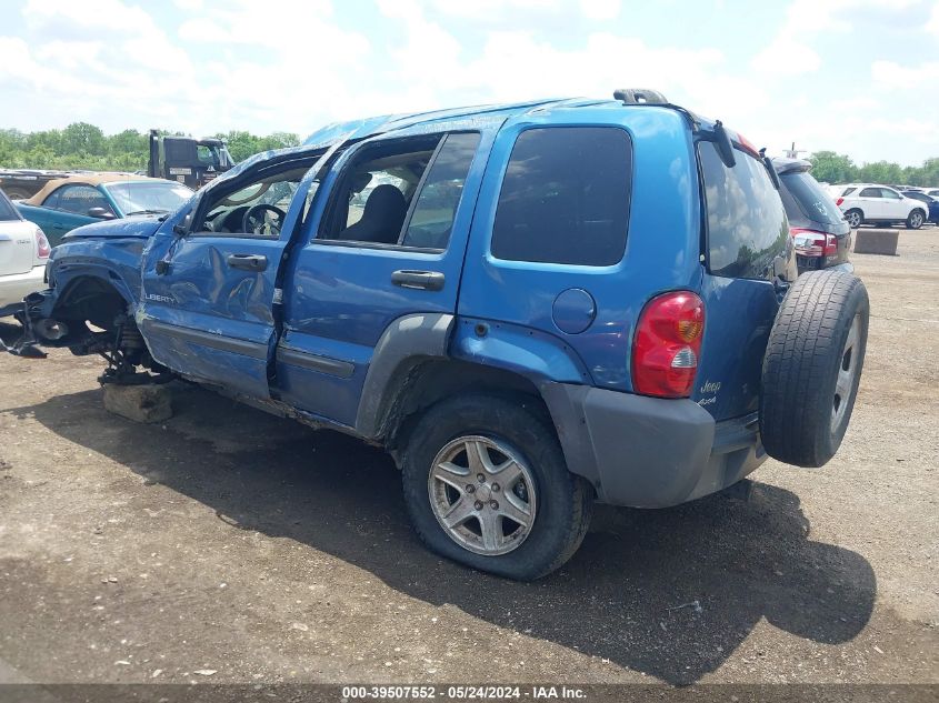 2004 Jeep Liberty Sport VIN: 1J4GL48KX4W177770 Lot: 39507552