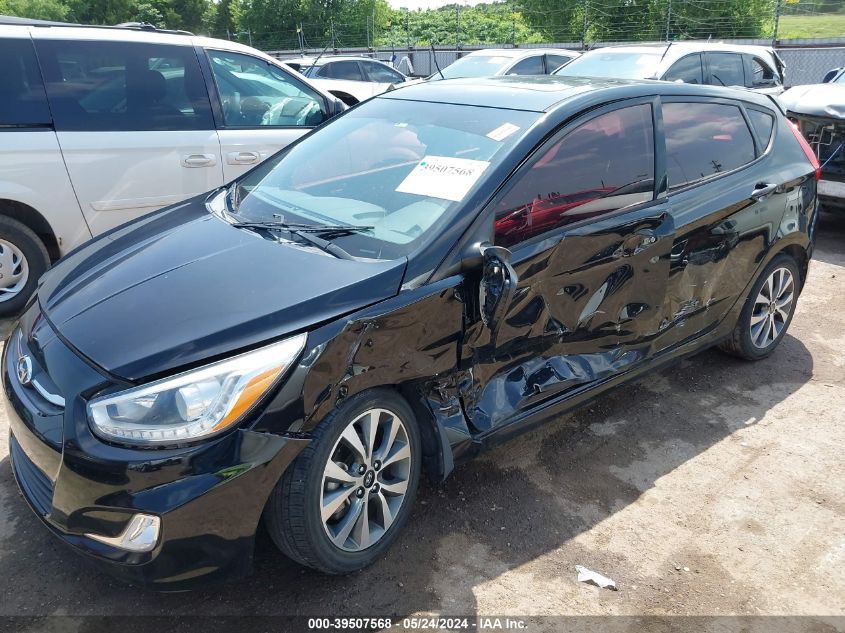 2015 Hyundai Accent Sport VIN: KMHCU5AE1FU226862 Lot: 39507568