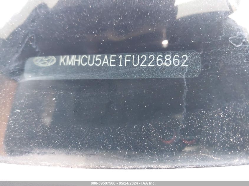 2015 Hyundai Accent Sport VIN: KMHCU5AE1FU226862 Lot: 39507568