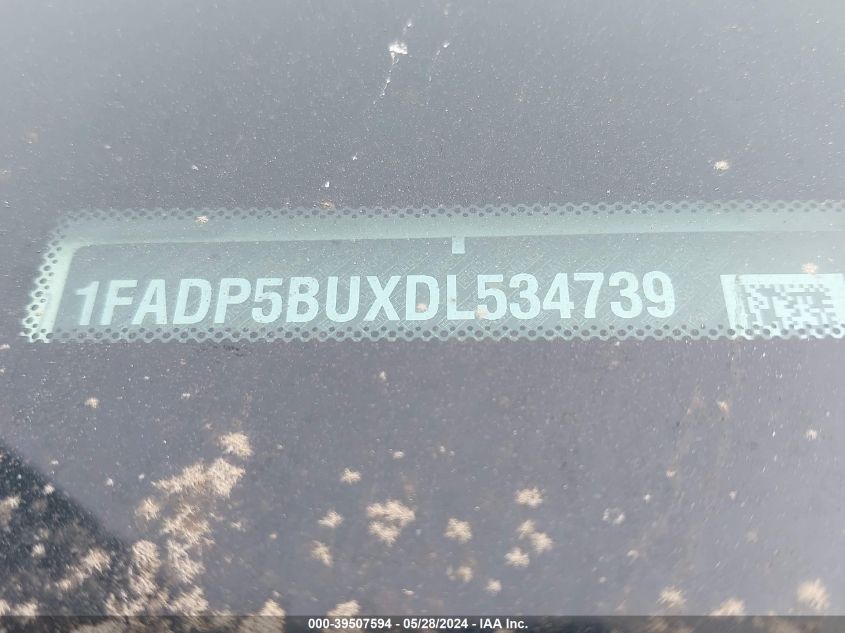 2013 Ford C-Max Hybrid Sel VIN: 1FADP5BUXDL534739 Lot: 39507594