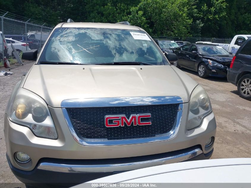 2012 GMC Acadia Sl VIN: 1GKKRNEDXCJ307797 Lot: 39507636