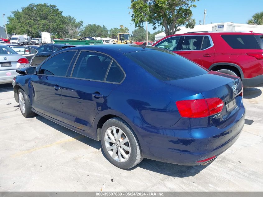 2011 Volkswagen Jetta 2.5L Se VIN: 3VWDX7AJ3BM322710 Lot: 39507680