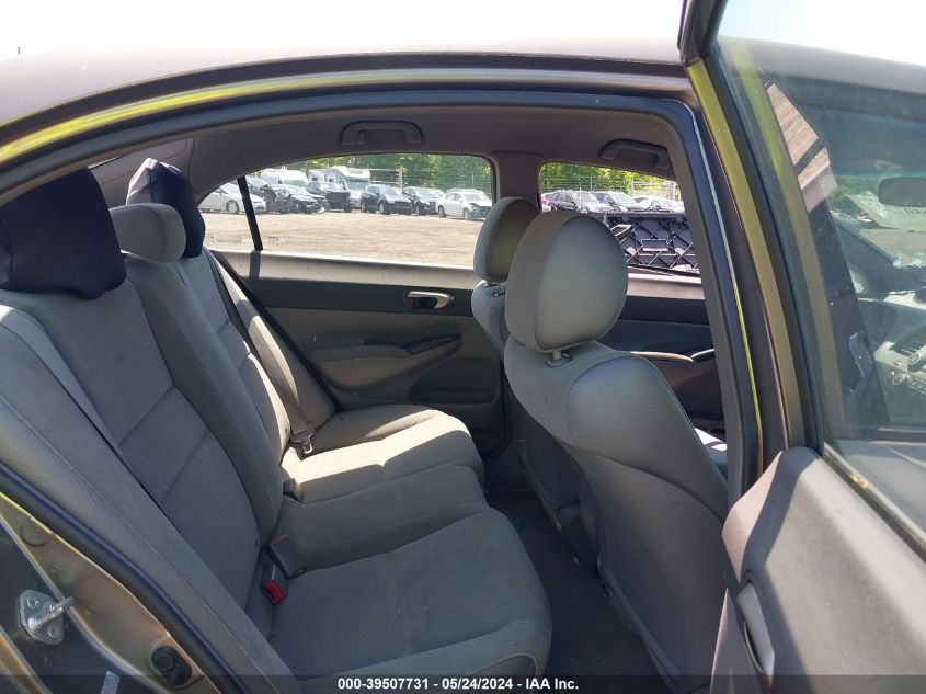 2008 Honda Civic Lx VIN: 2HGFA16568H322134 Lot: 39507731