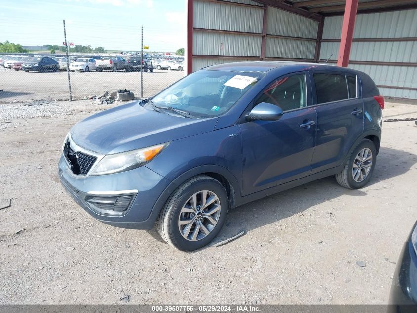 2016 Kia Sportage Lx VIN: KNDPBCAC8G7824901 Lot: 39507755