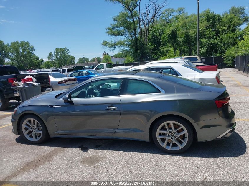 2023 Audi A5 Premium 45 Tfsi S Line Quattro S Tronic VIN: WAUSAAF50PA011967 Lot: 39507765