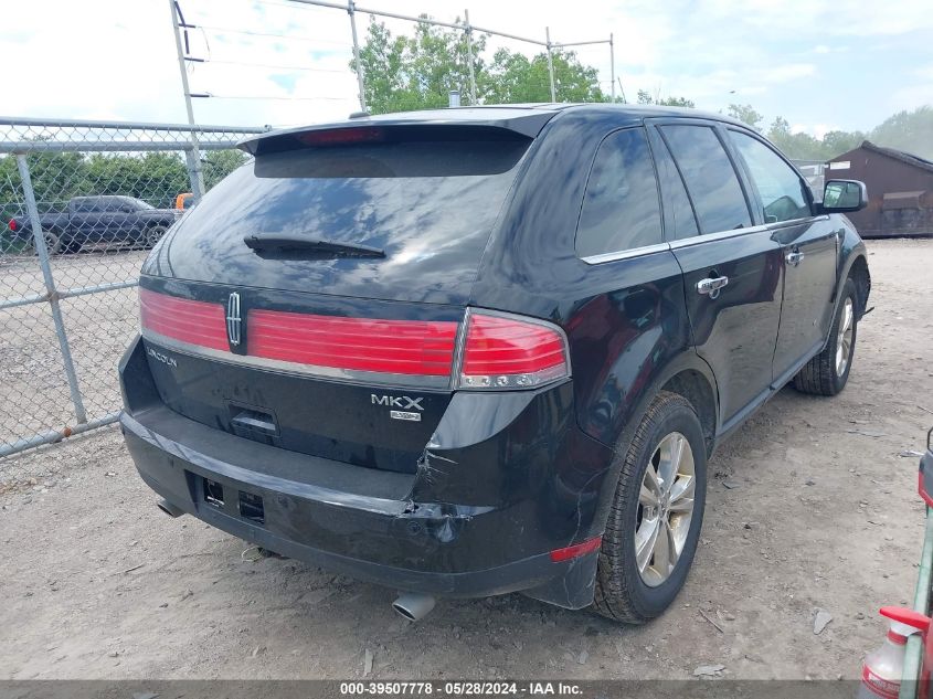 2010 Lincoln Mkx VIN: 2LMDJ8JC6ABJ31844 Lot: 39507778