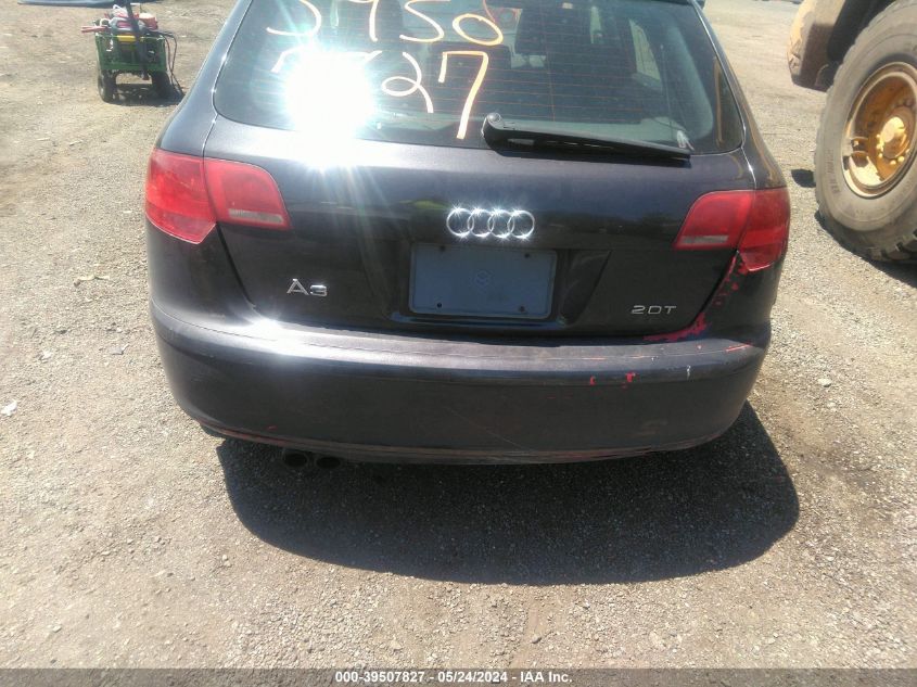 2008 Audi A3 2.0T VIN: WAUNF78P68A104879 Lot: 39507827