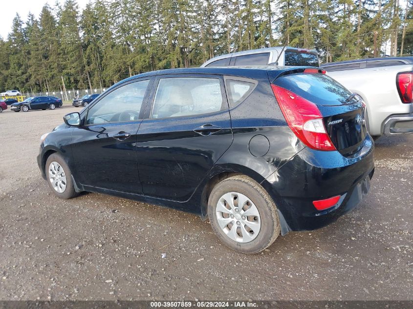 2015 Hyundai Accent Gs VIN: KMHCT5AEXFU220609 Lot: 39507859