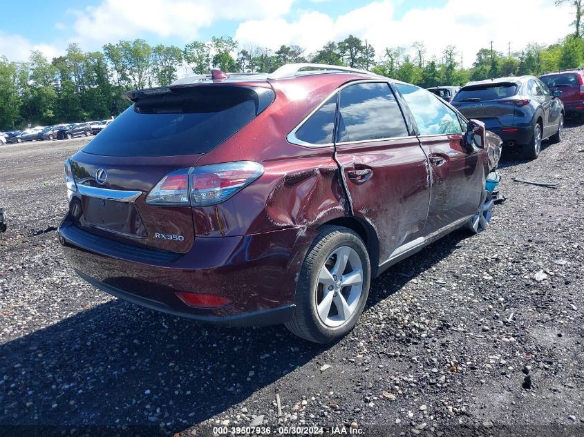 2015 Lexus Rx 350 VIN: 2T2BK1BA4FC315814 Lot: 39507936