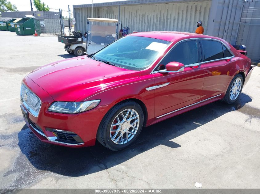 2017 Lincoln Continental Select VIN: 1LN6L9SP2H5603722 Lot: 39507939