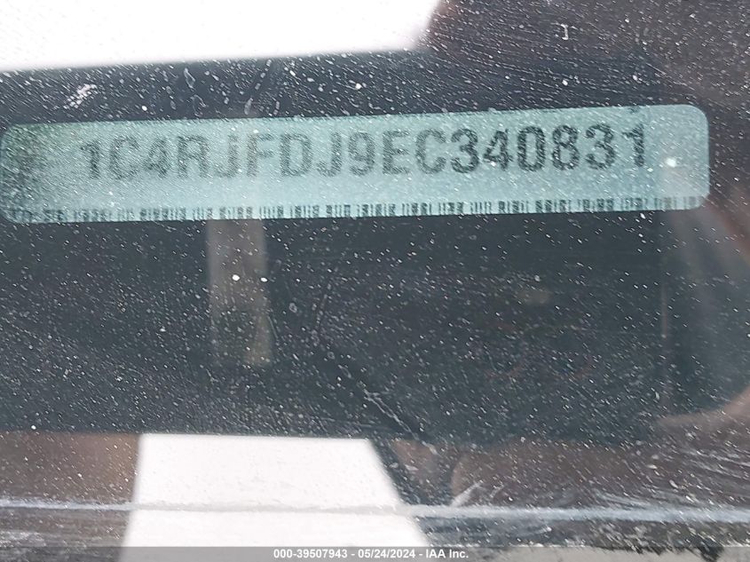 2014 Jeep Grand Cherokee Srt VIN: 1C4RJFDJ9EC340831 Lot: 39507943