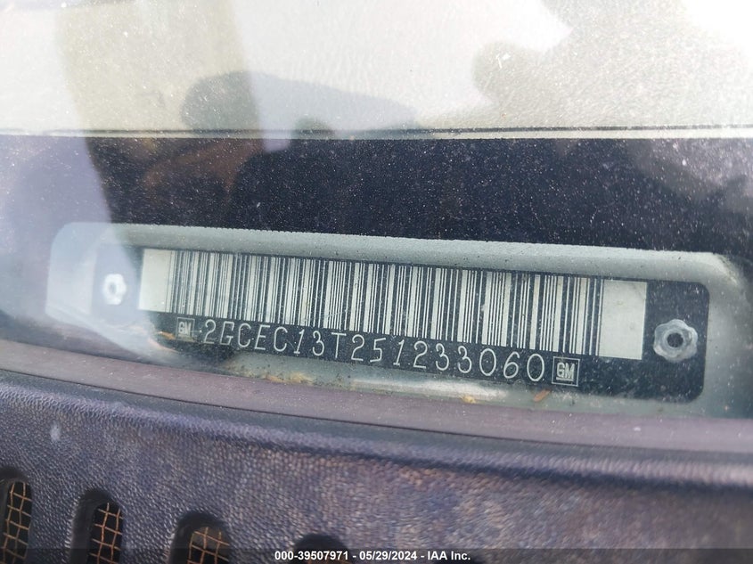 2005 Chevrolet Silverado 1500 Ls VIN: 2GCEC13T251233060 Lot: 39507971