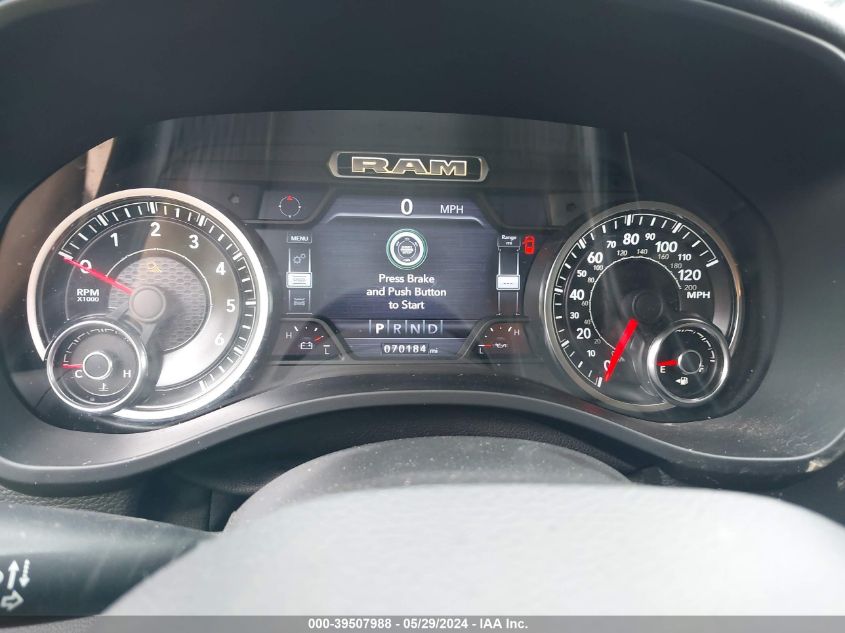 2019 Ram 1500 Big Horn/Lone Star 4X4 5'7 Box VIN: 1C6SRFFT6KN541621 Lot: 39507988