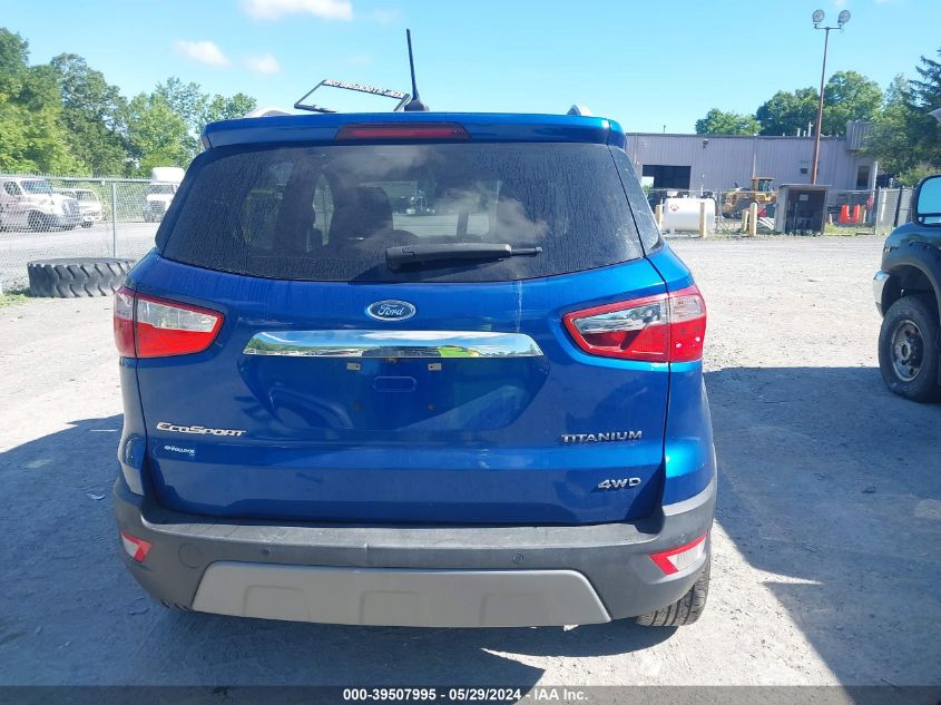 2019 Ford Ecosport Titanium VIN: MAJ6S3KL6KC282407 Lot: 39507995