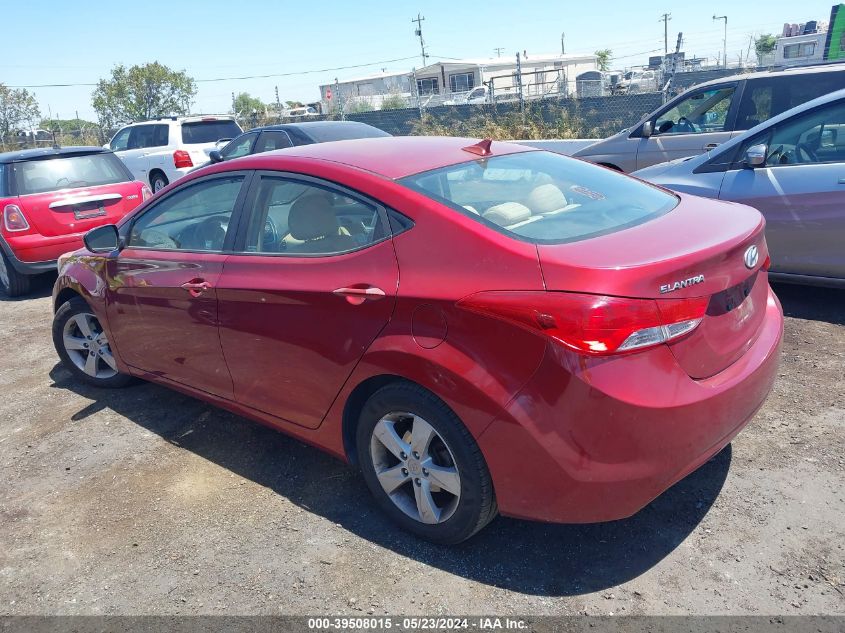 2013 Hyundai Elantra Gls VIN: 5NPDH4AE2DH440256 Lot: 39508015