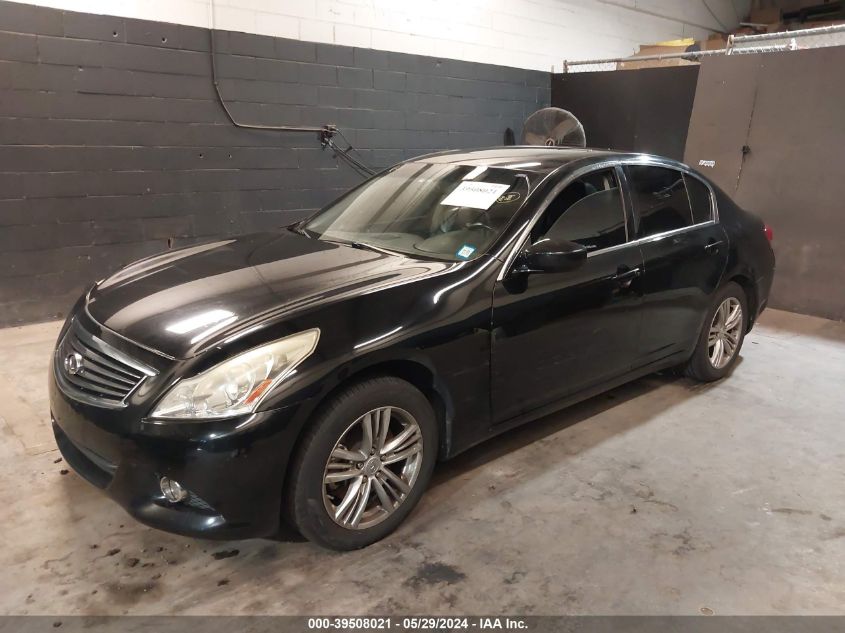 2012 Infiniti G37X VIN: JN1CV6AR2CM673743 Lot: 39508021