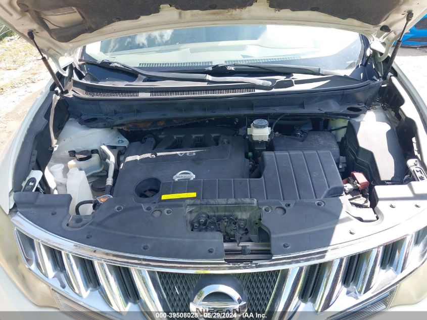 2009 Nissan Murano Sl VIN: JN8AZ18U69W024325 Lot: 39508028