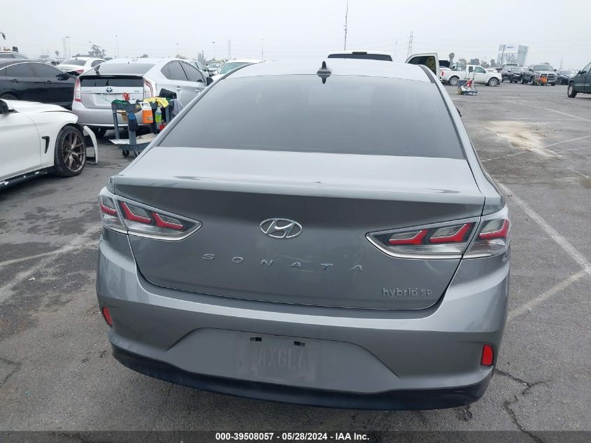 2018 Hyundai Sonata Hybrid Se VIN: KMHE24L37JA085715 Lot: 39508057