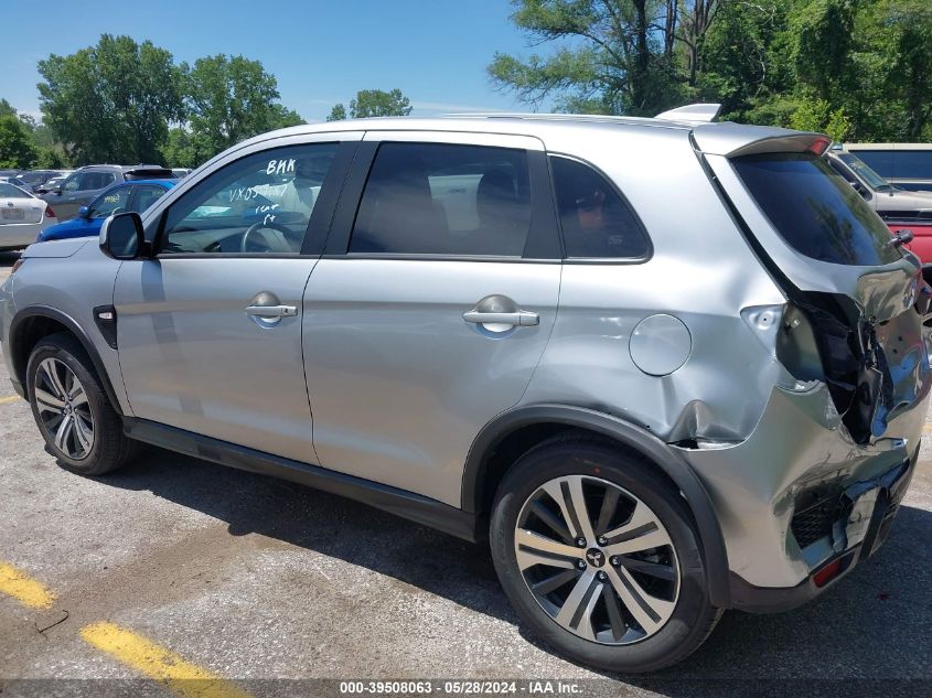 2024 Mitsubishi Outlander Sport 2.0 Es Awc/2.0 Le Awc/2.0 Ralliart Awc/2.0 S Awc/2.0 Se Awc/2.0 Trail Edition Awc VIN: JA4ARUAUXRU008822 Lot: 39508063