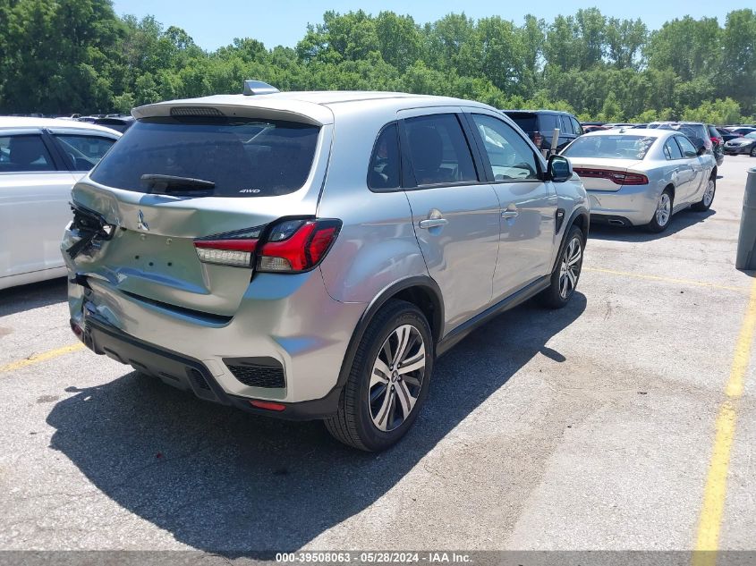 2024 Mitsubishi Outlander Sport 2.0 Es Awc/2.0 Le Awc/2.0 Ralliart Awc/2.0 S Awc/2.0 Se Awc/2.0 Trail Edition Awc VIN: JA4ARUAUXRU008822 Lot: 39508063