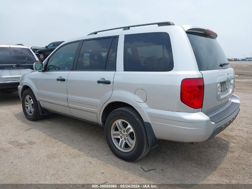 2005 Honda Pilot Ex-L VIN: 5FNYF18575B016678 Lot: 39508068