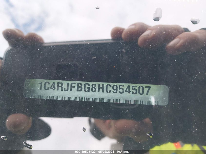 2017 Jeep Grand Cherokee Limited 4X4 VIN: 1C4RJFBG8HC954507 Lot: 39508122