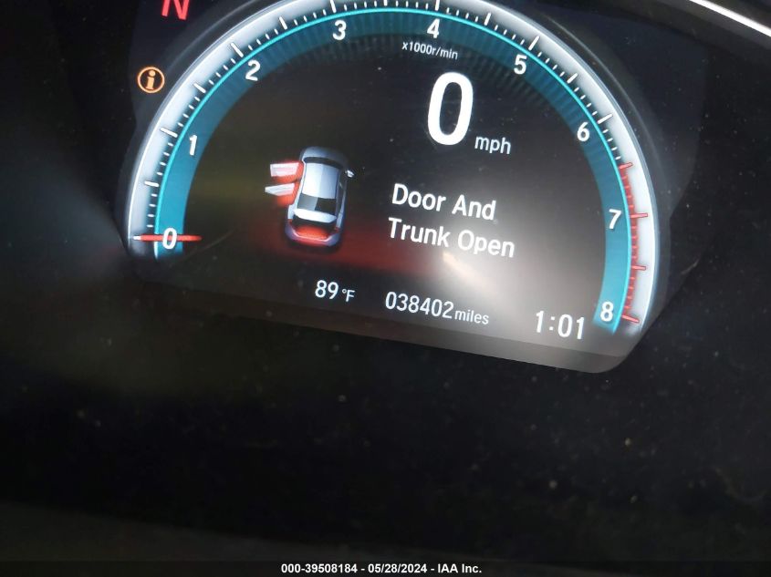 2018 Honda Civic Ex-T VIN: JHMFC1F3XJX008123 Lot: 39508184