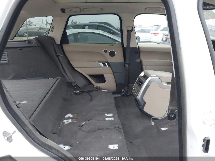 2016 Land Rover Range Rover Sport 3.0L V6 Supercharged Hse VIN: SALWR2VF7GA557459 Lot: 39508194