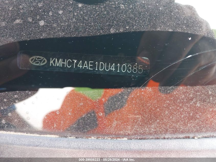 2013 Hyundai Accent Gls VIN: KMHCT4AE1DU410385 Lot: 39508223