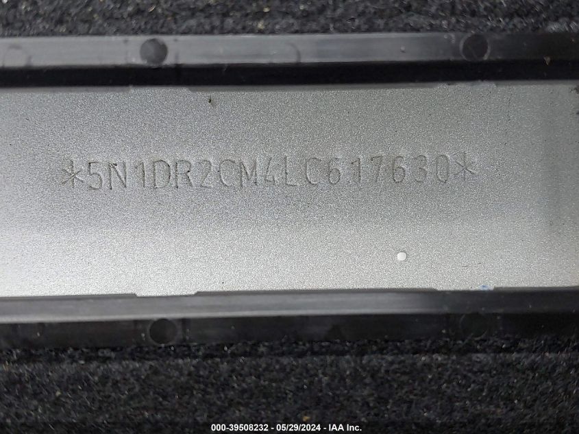 2020 Nissan Pathfinder Sl 4Wd VIN: 5N1DR2CM4LC617630 Lot: 39508232