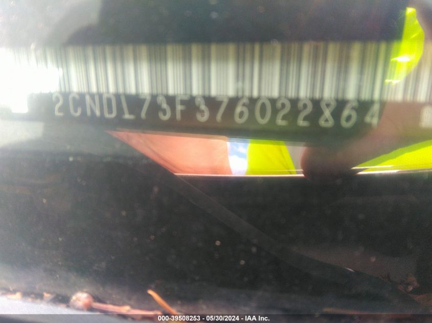 2007 Chevrolet Equinox Lt VIN: 2CNDL73F376022864 Lot: 39508253